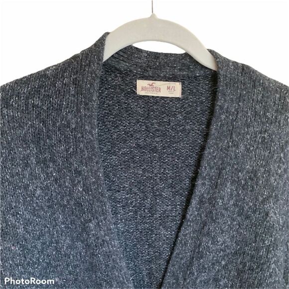 Hollister Cozy Grandfather Style Sweater Cardigan Eclectic Grandpa Size M/L - Picture 2 of 7